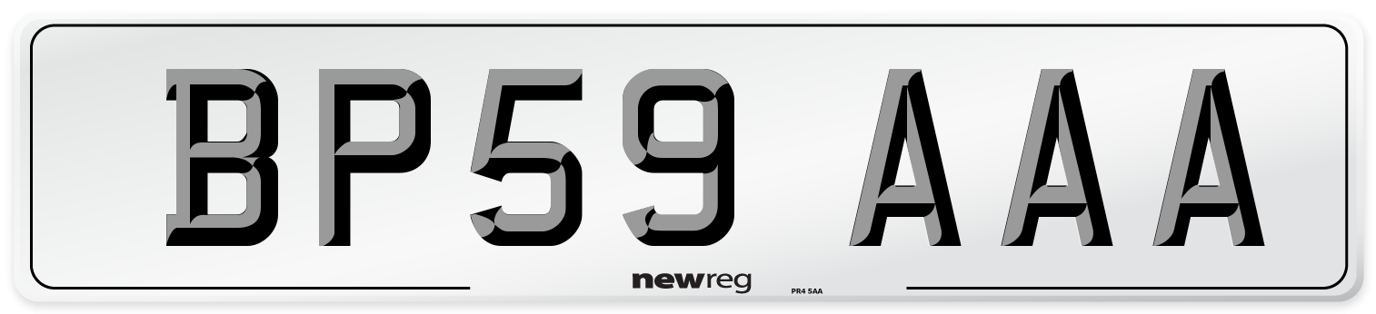 BP59 AAA Number Plate from New Reg